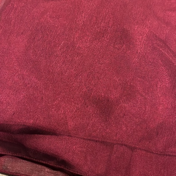 Belsoie Crimson Red skinny strap gown with small train - Picture 9 of 11